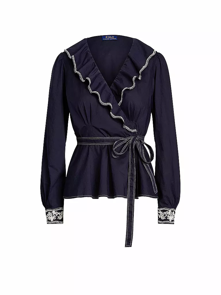 POLO RALPH LAUREN | Seidenbluse | blau