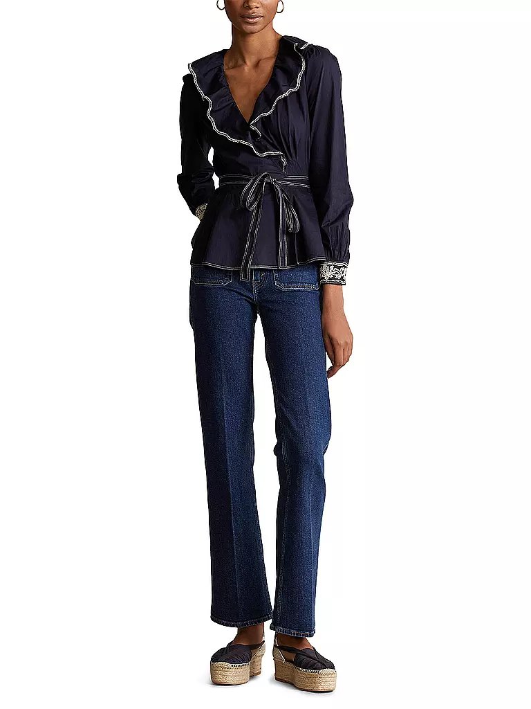 POLO RALPH LAUREN | Seidenbluse | blau