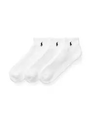 POLO RALPH LAUREN | Sneaker Socken 3er Pkg black  | weiss