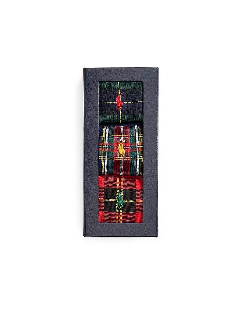 POLO RALPH LAUREN | Socken 3er Pkg wine / green / royal | Bunt