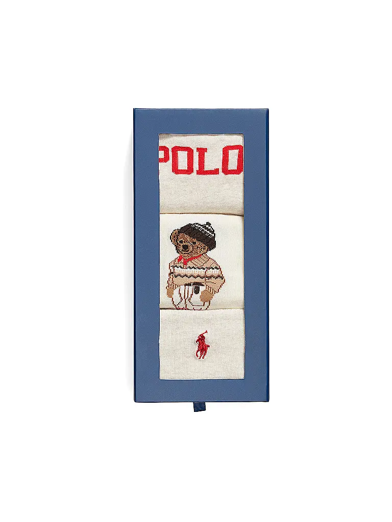 POLO RALPH LAUREN | Socken 3er Pkg. oatmeal heather | Beige