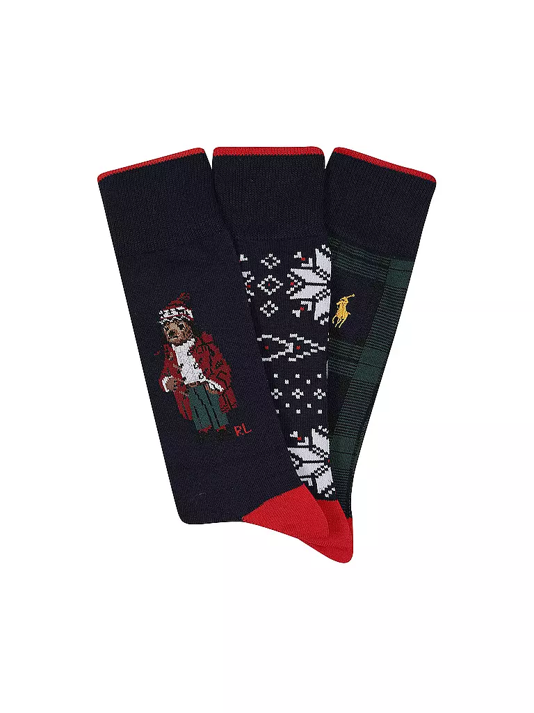 POLO RALPH LAUREN | Socken Geschenkbox 3er Pkg. assorted | dunkelblau