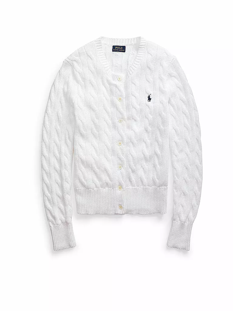 POLO RALPH LAUREN | Strickjacke | weiß