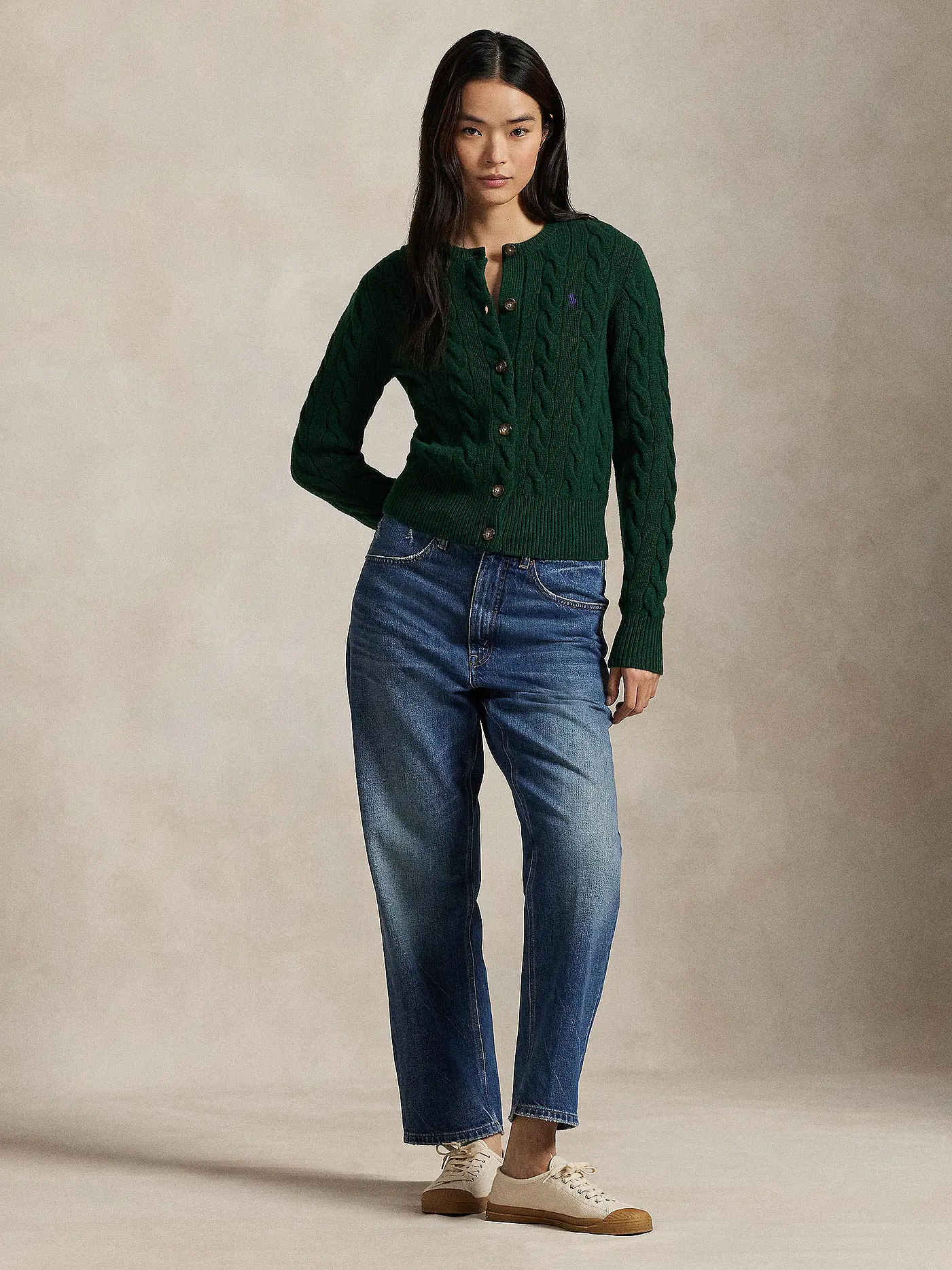 POLO RALPH LAUREN | Strickjacke | grün