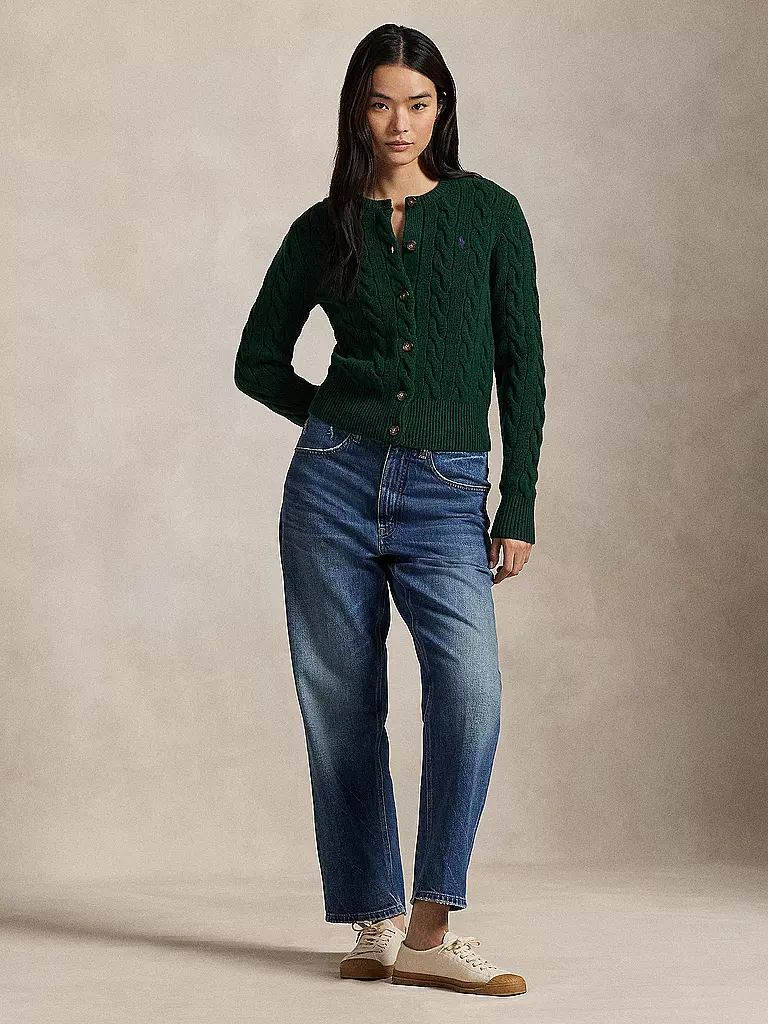 POLO RALPH LAUREN | Strickjacke | dunkelgrün