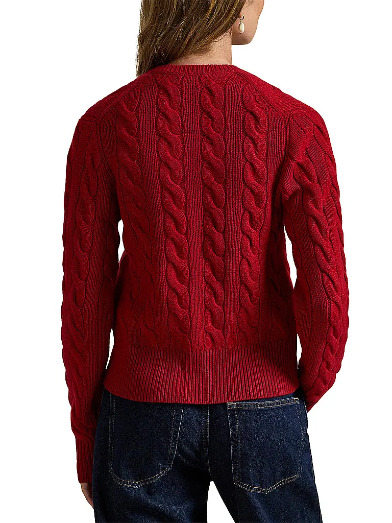 POLO RALPH LAUREN | Strickjacke | dunkelrot