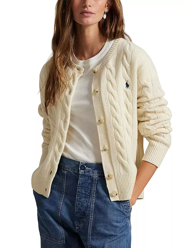 POLO RALPH LAUREN | Strickjacke | creme