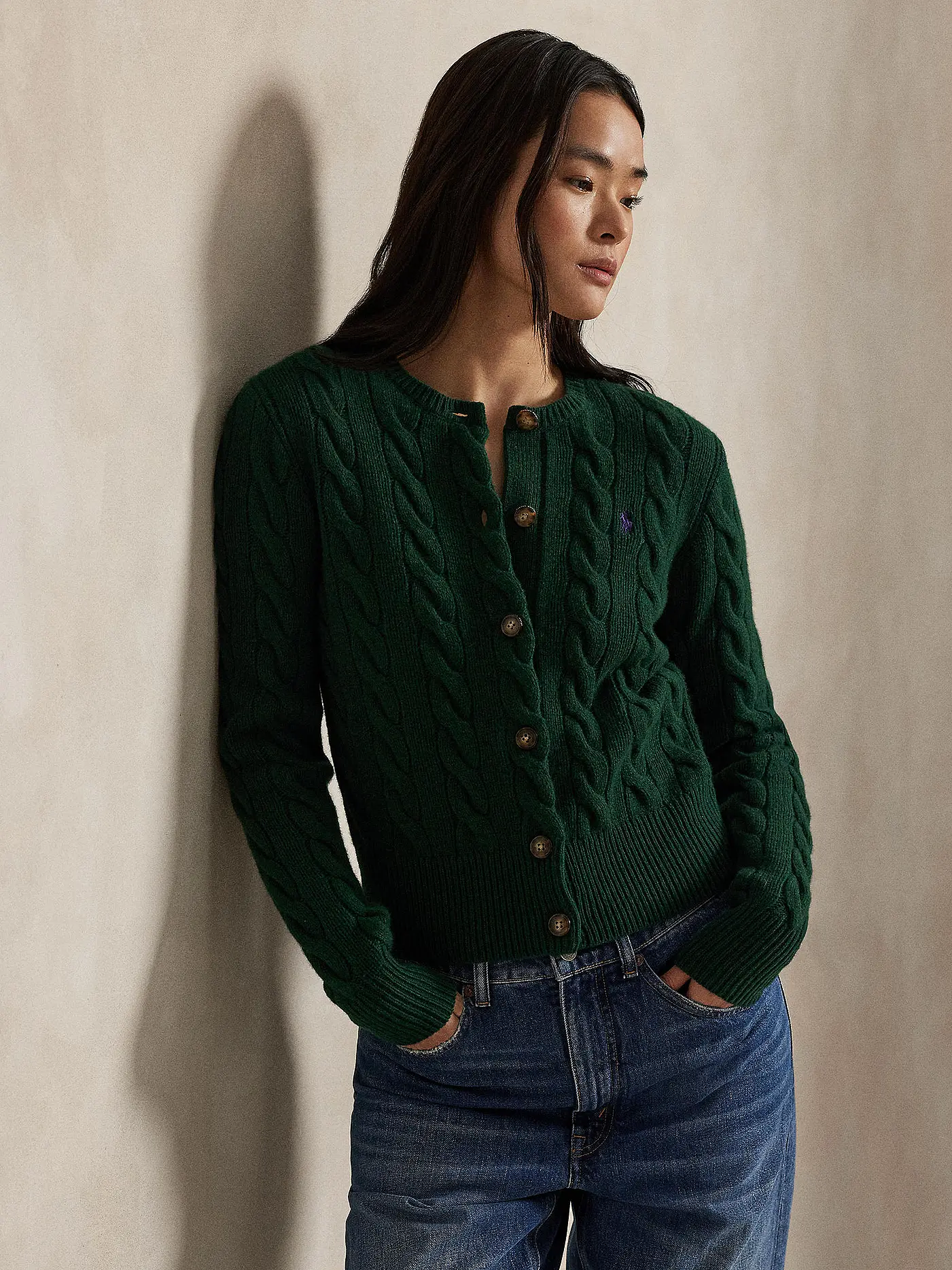 POLO RALPH LAUREN | Strickjacke | grün