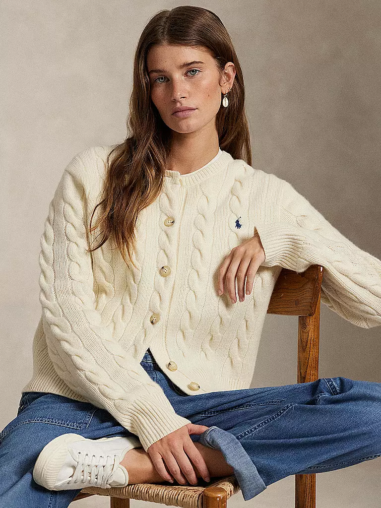 POLO RALPH LAUREN | Strickjacke | creme