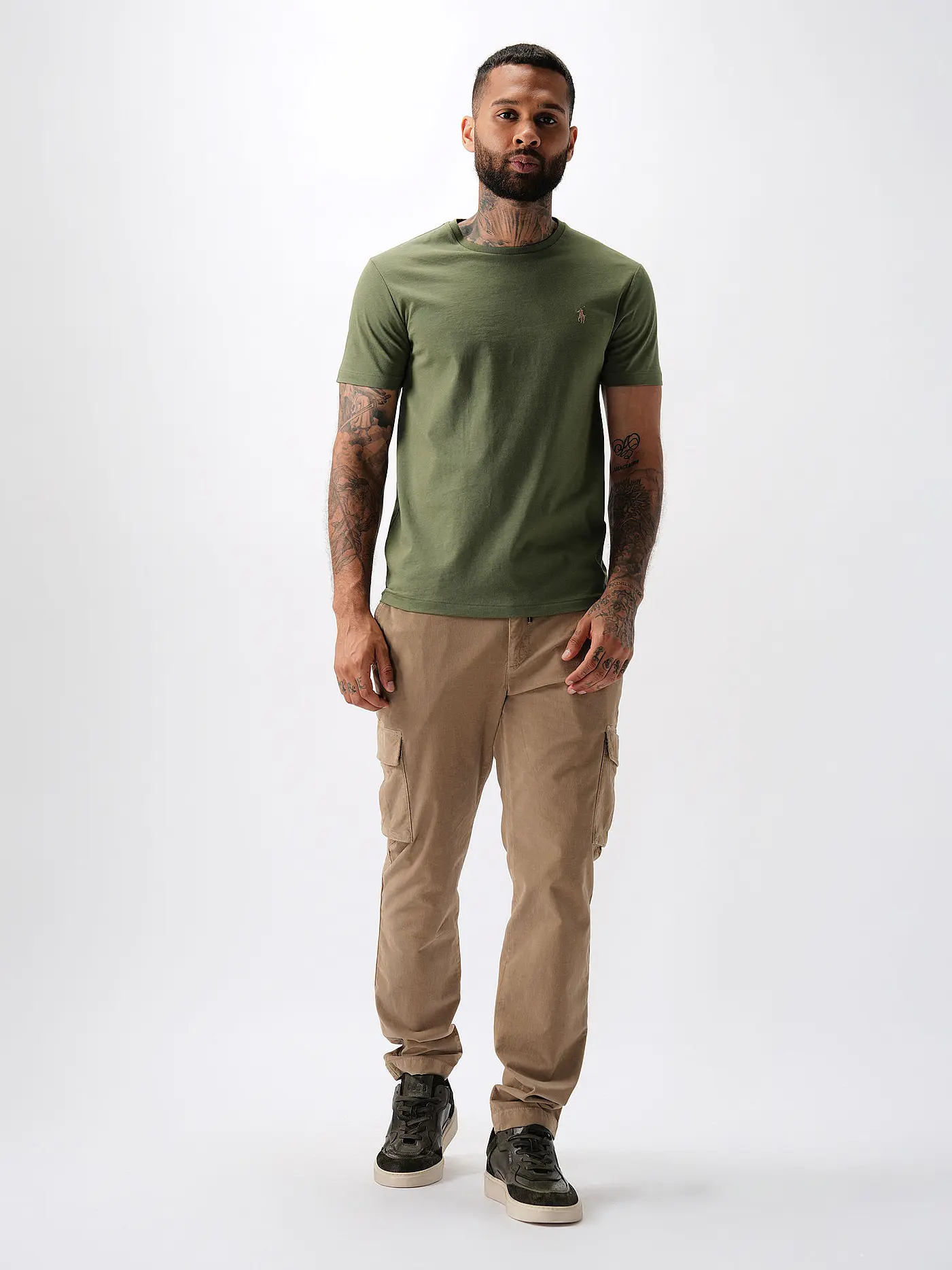 POLO RALPH LAUREN | T Shirt Custom Slim Fit | olive