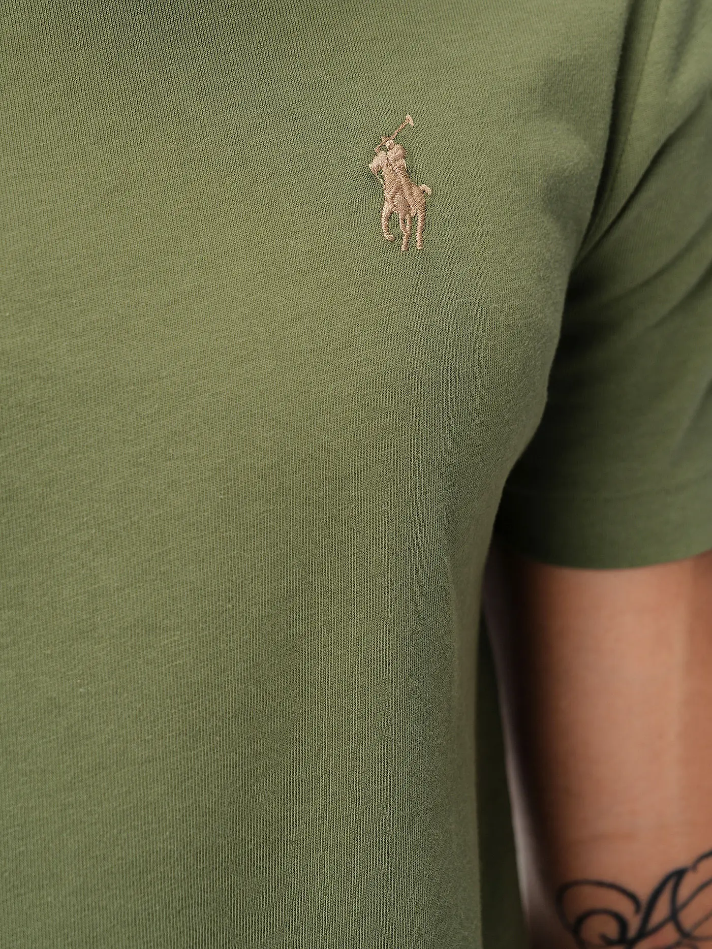 POLO RALPH LAUREN | T Shirt Custom Slim Fit | olive