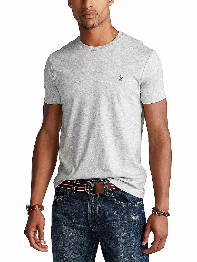POLO RALPH LAUREN | T Shirt Custom Slim Fit | grau