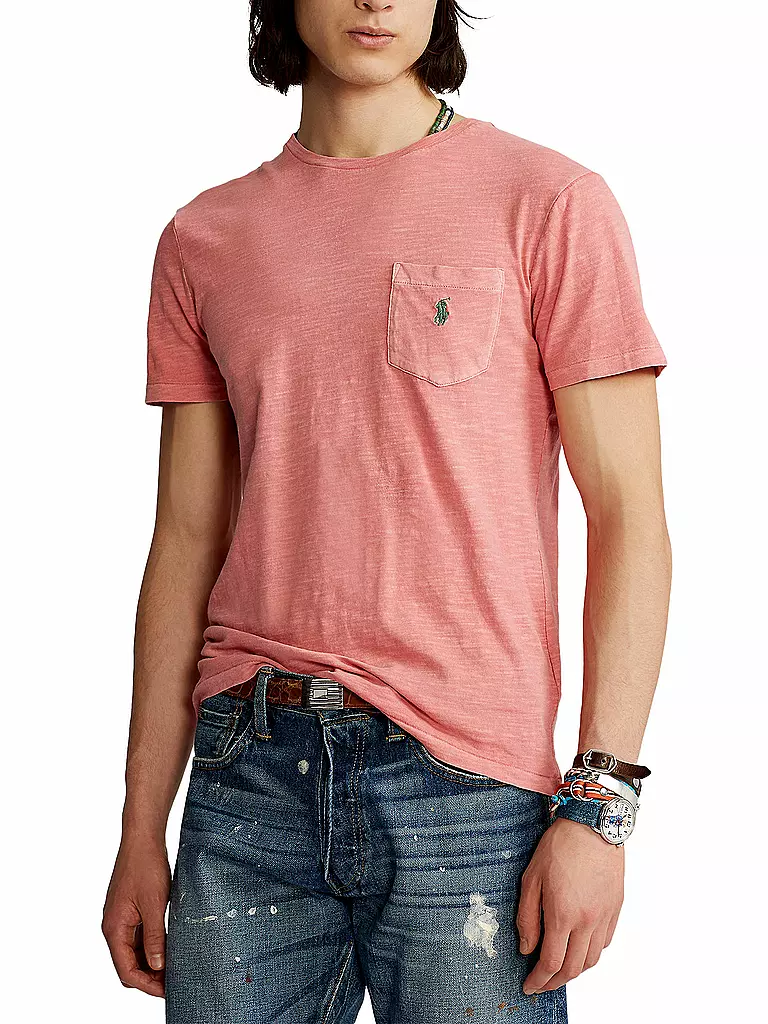 POLO RALPH LAUREN | T-Shirt Custom Slim Fit | rosa