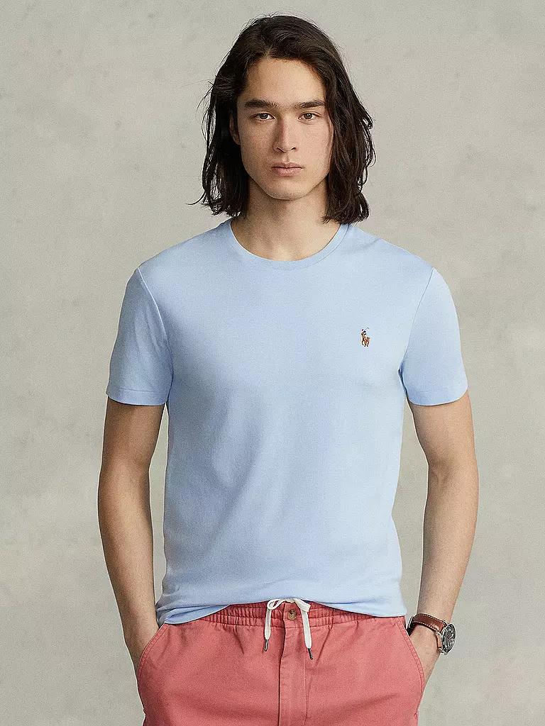 POLO RALPH LAUREN | T-Shirt Custom Slim Fit | hellblau