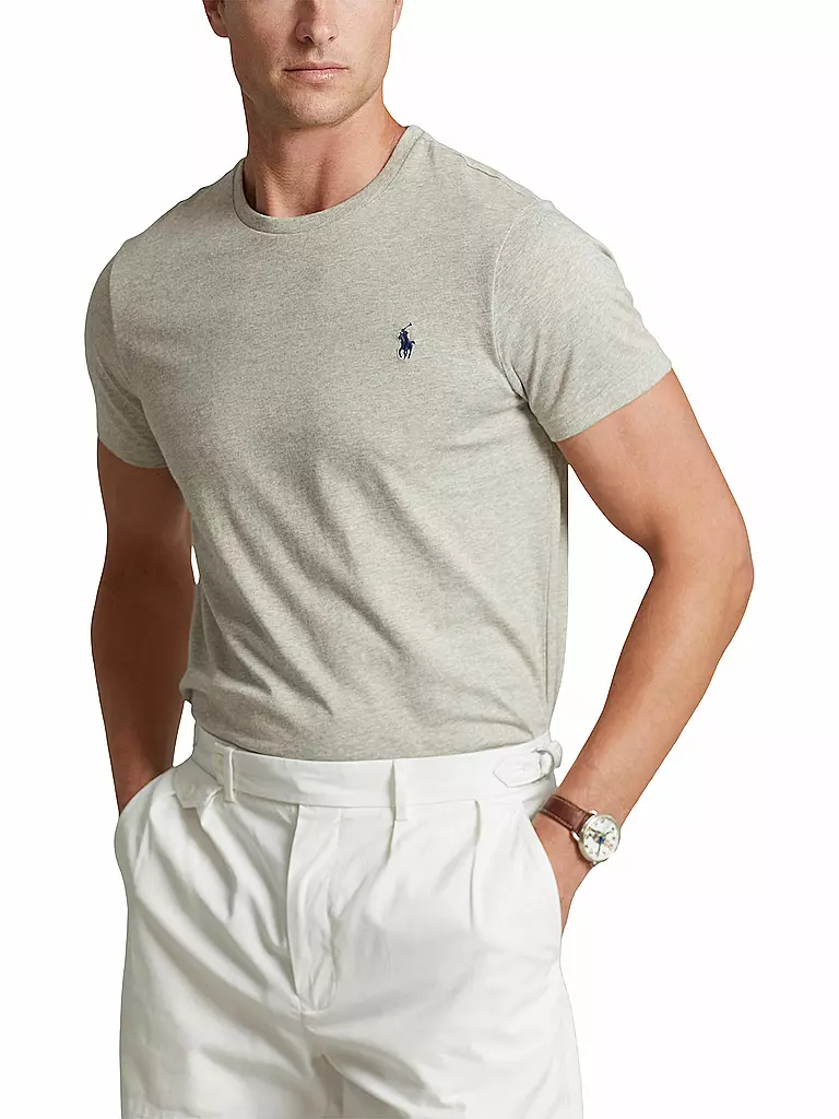 POLO RALPH LAUREN | T-Shirt Custom-Slim-Fit | grau