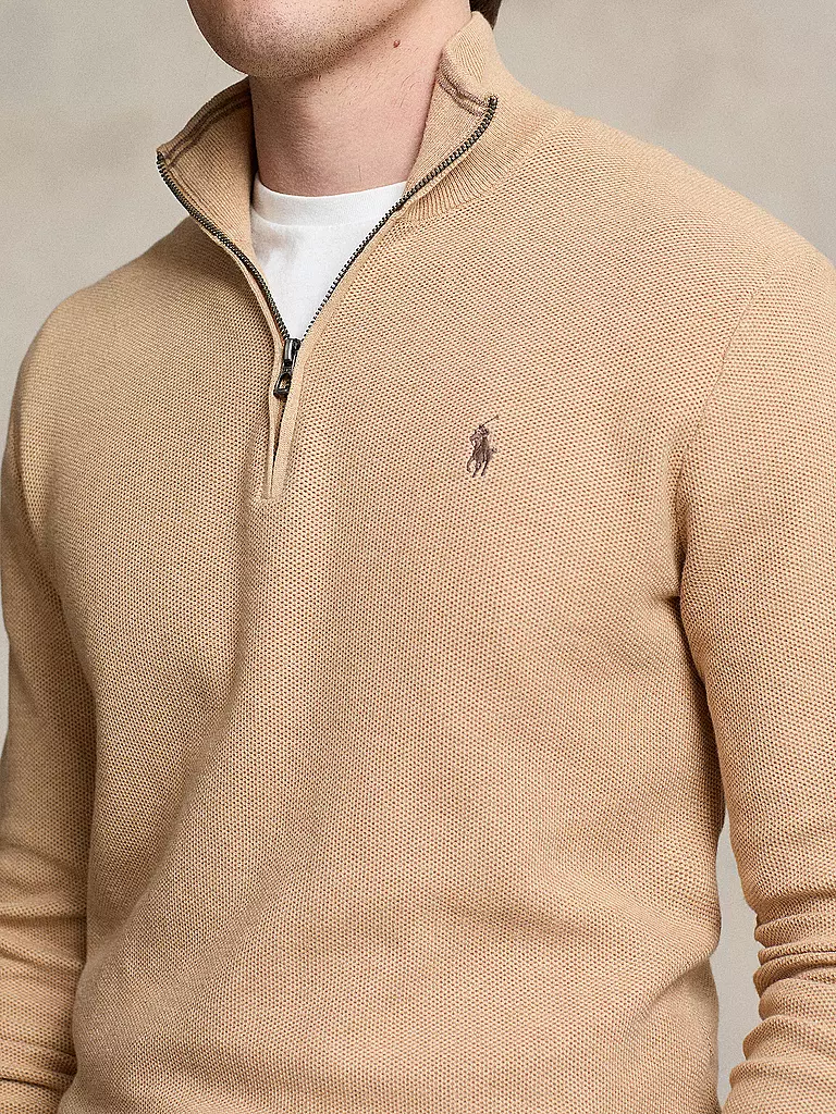 POLO RALPH LAUREN | Troyer Pullover  | camel