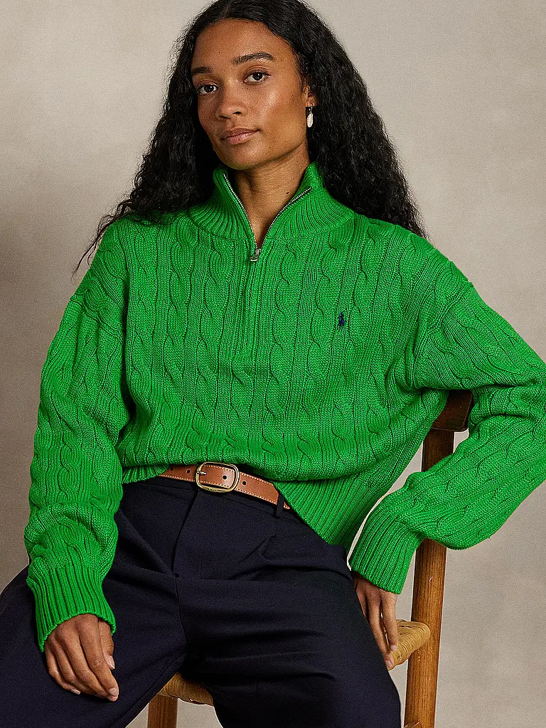 POLO RALPH LAUREN | Troyer Pullover  | Grün