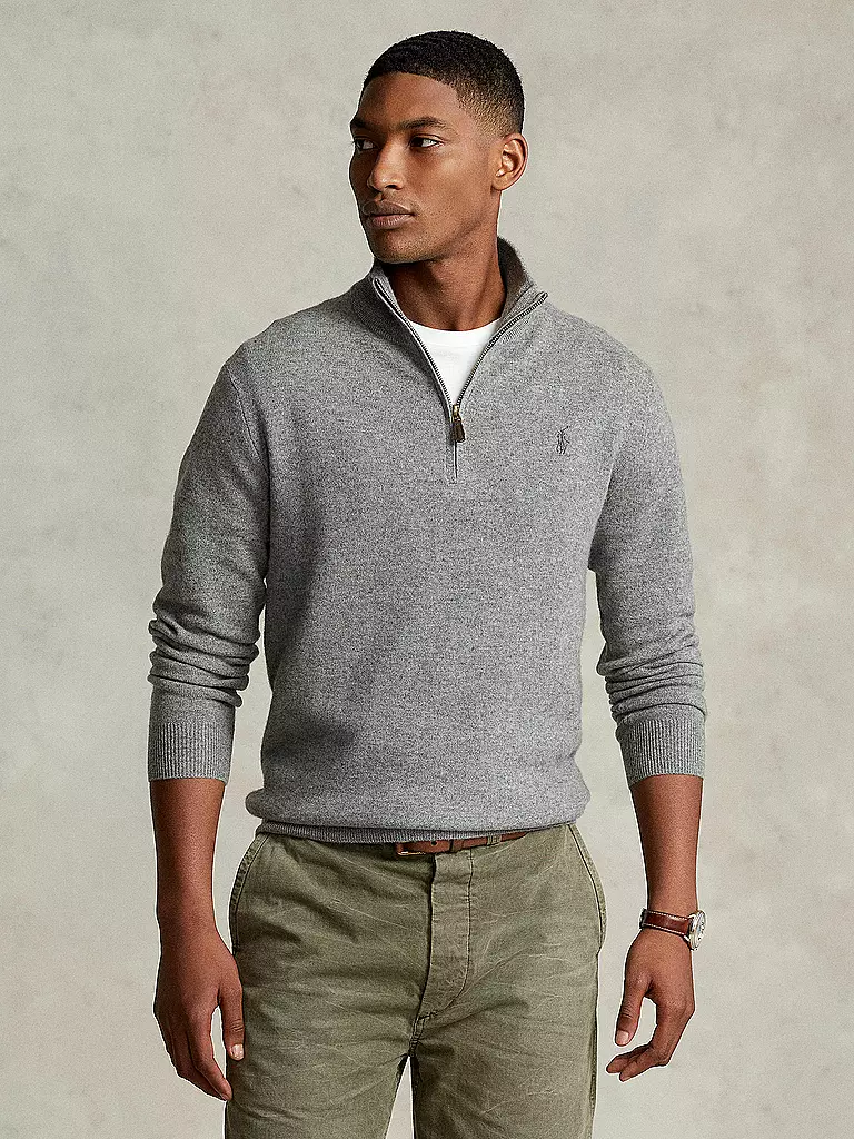 POLO RALPH LAUREN | Troyer Pullover Regular Fit | hellgrau