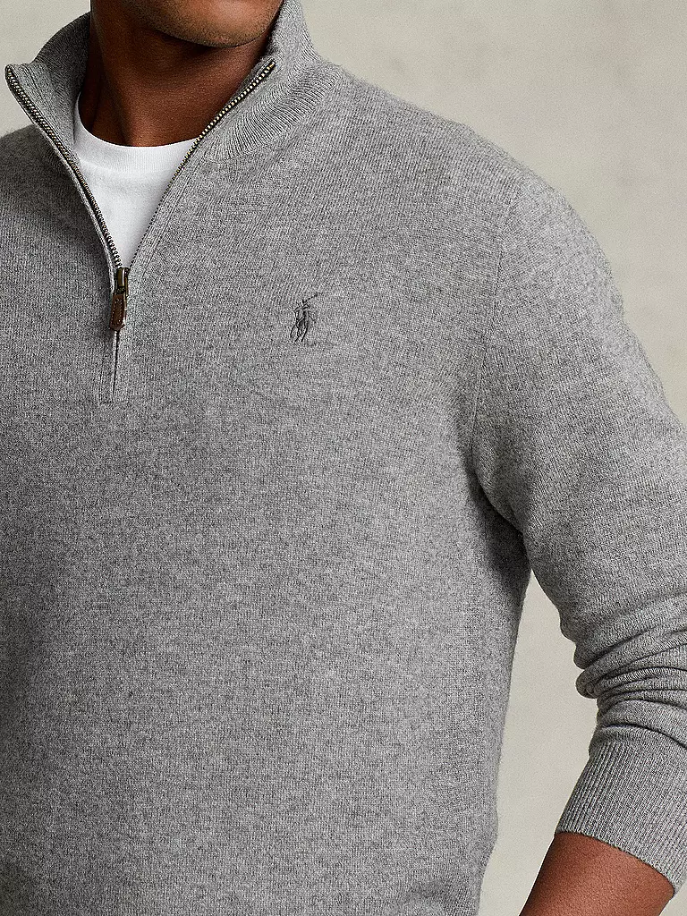 POLO RALPH LAUREN | Troyer Pullover Regular Fit | hellgrau