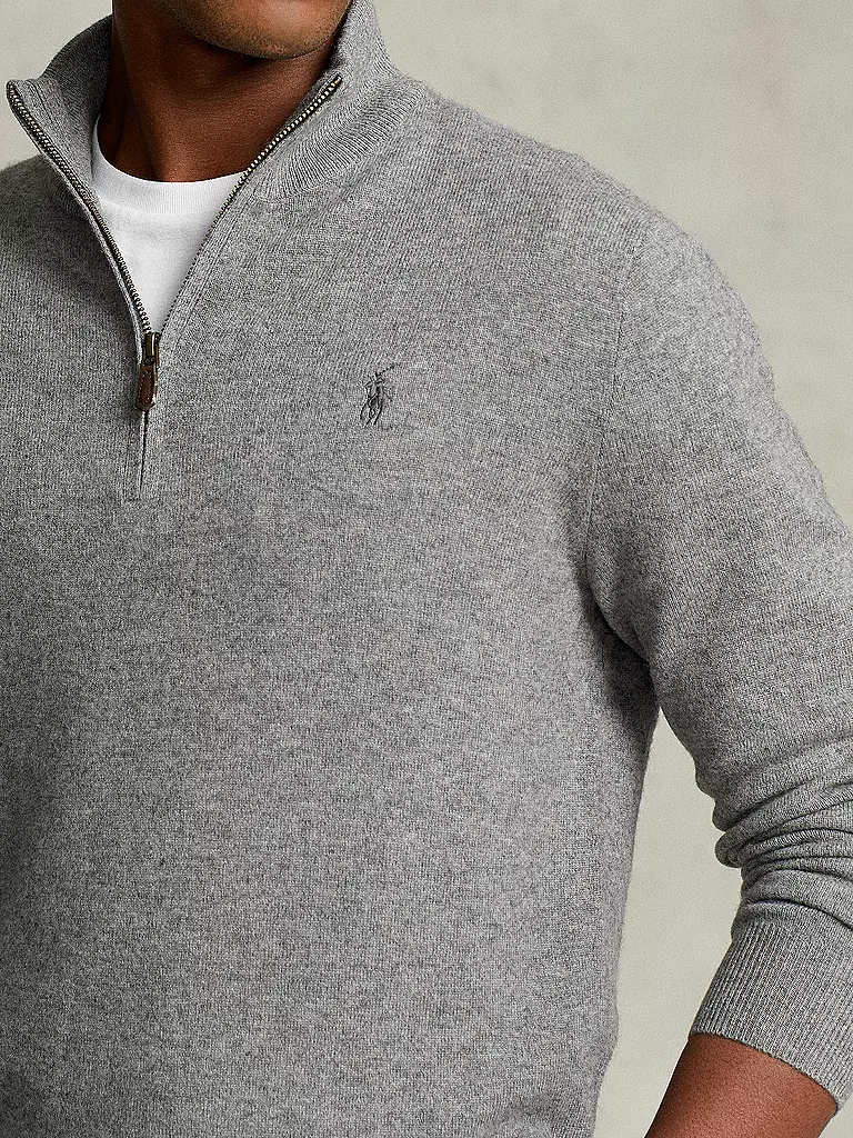 POLO RALPH LAUREN | Troyer Pullover Regular Fit | hellgrau