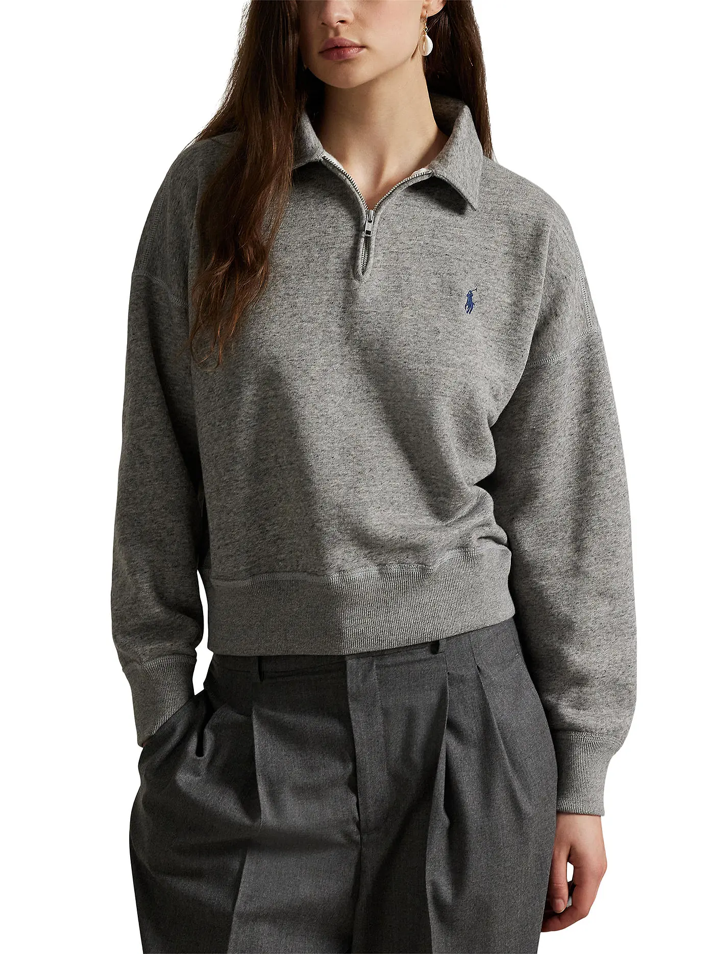POLO RALPH LAUREN | Troyer Pullover | grau