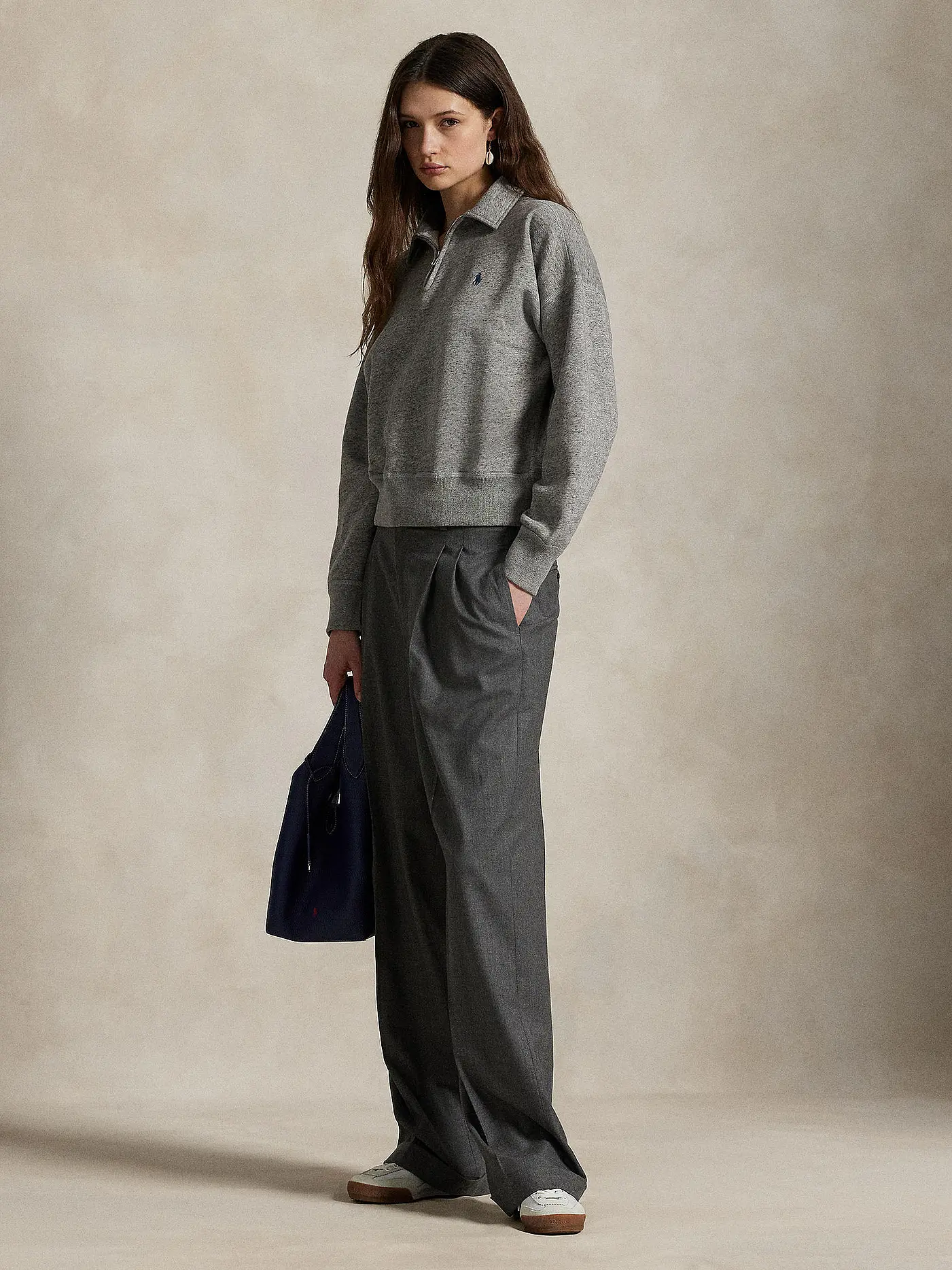 POLO RALPH LAUREN | Troyer Pullover | grau