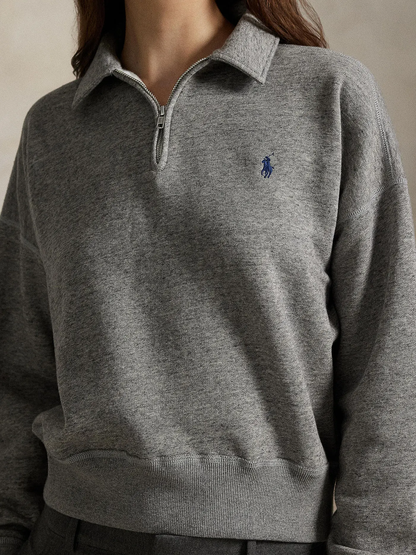 POLO RALPH LAUREN | Troyer Pullover | grau