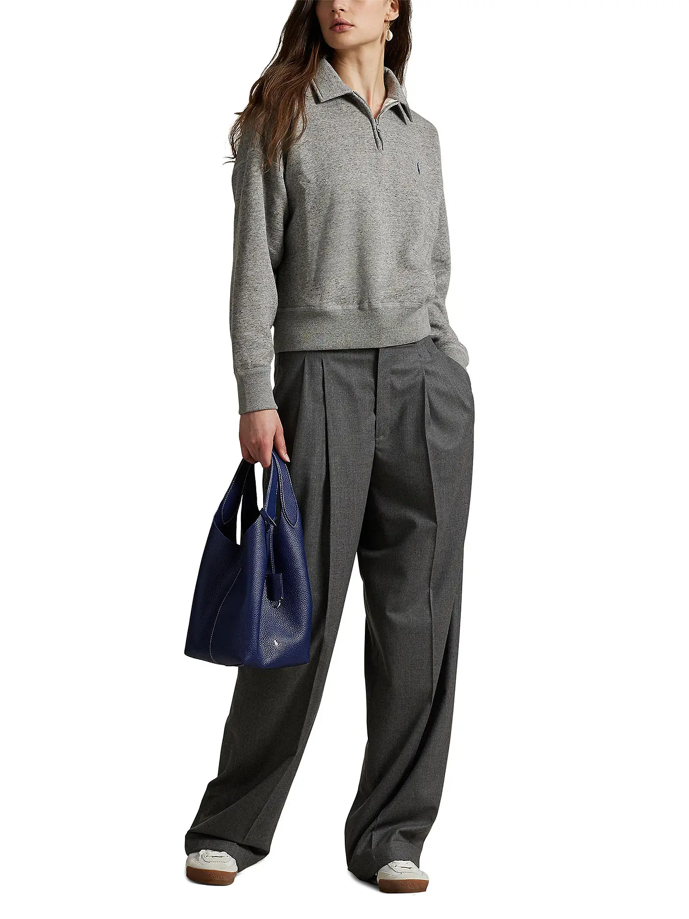 POLO RALPH LAUREN | Troyer Pullover | grau