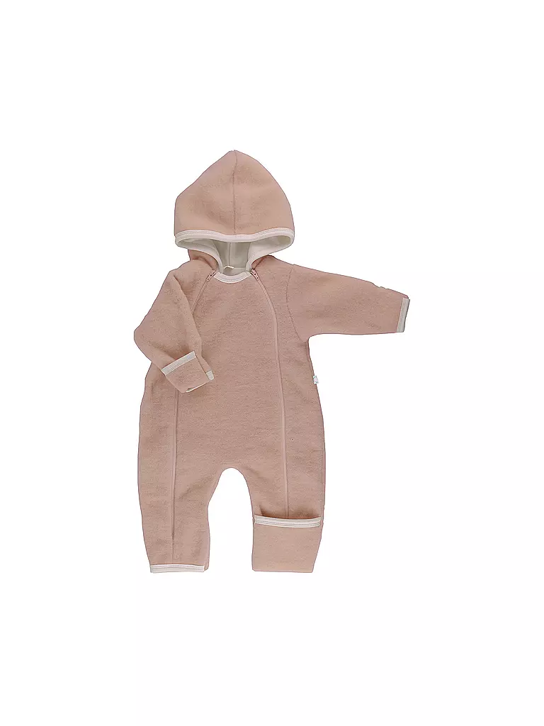 POPOLINI | Baby Wollfleece Overall | rosa