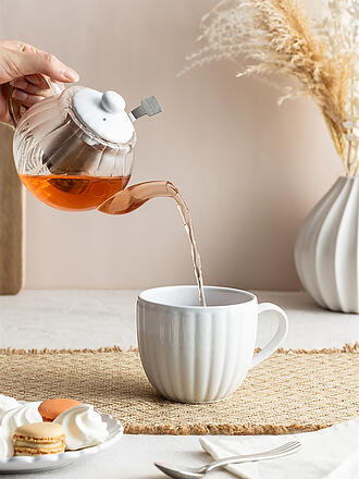 PRICE & KENSINGTON | Teekanne LUXE 500ml Glas /Weiss