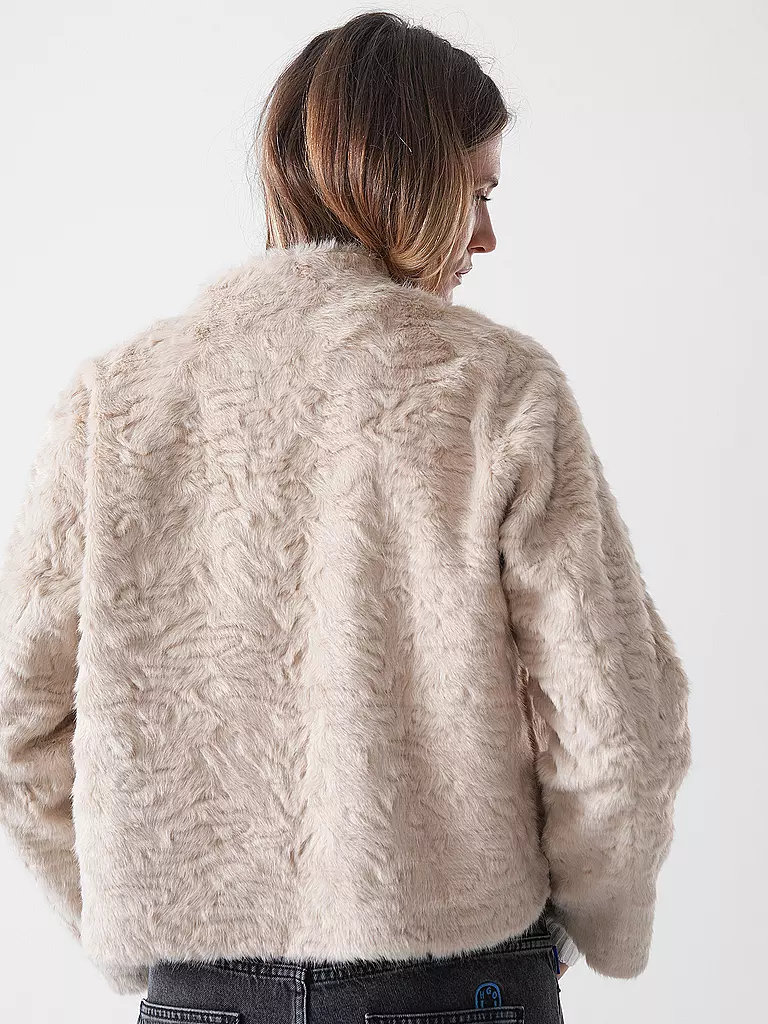PRIDE TO BE | Jacke in Felloptik DANJA | beige