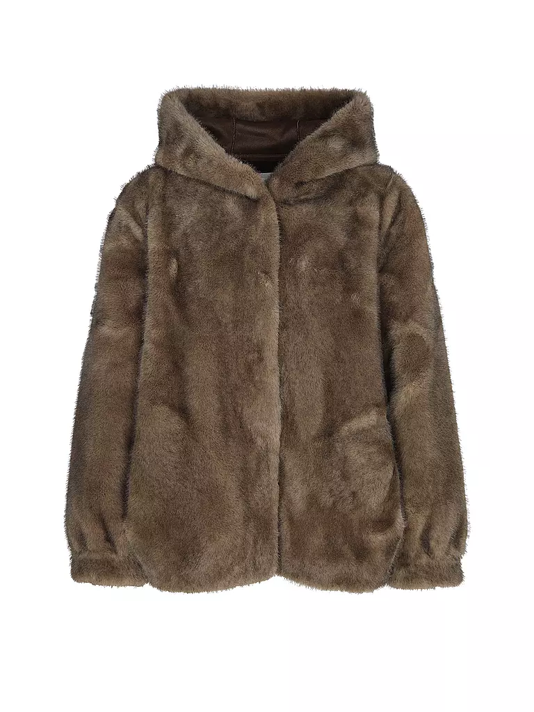 PRIDE TO BE | Jacke in Felloptik HOVY | braun