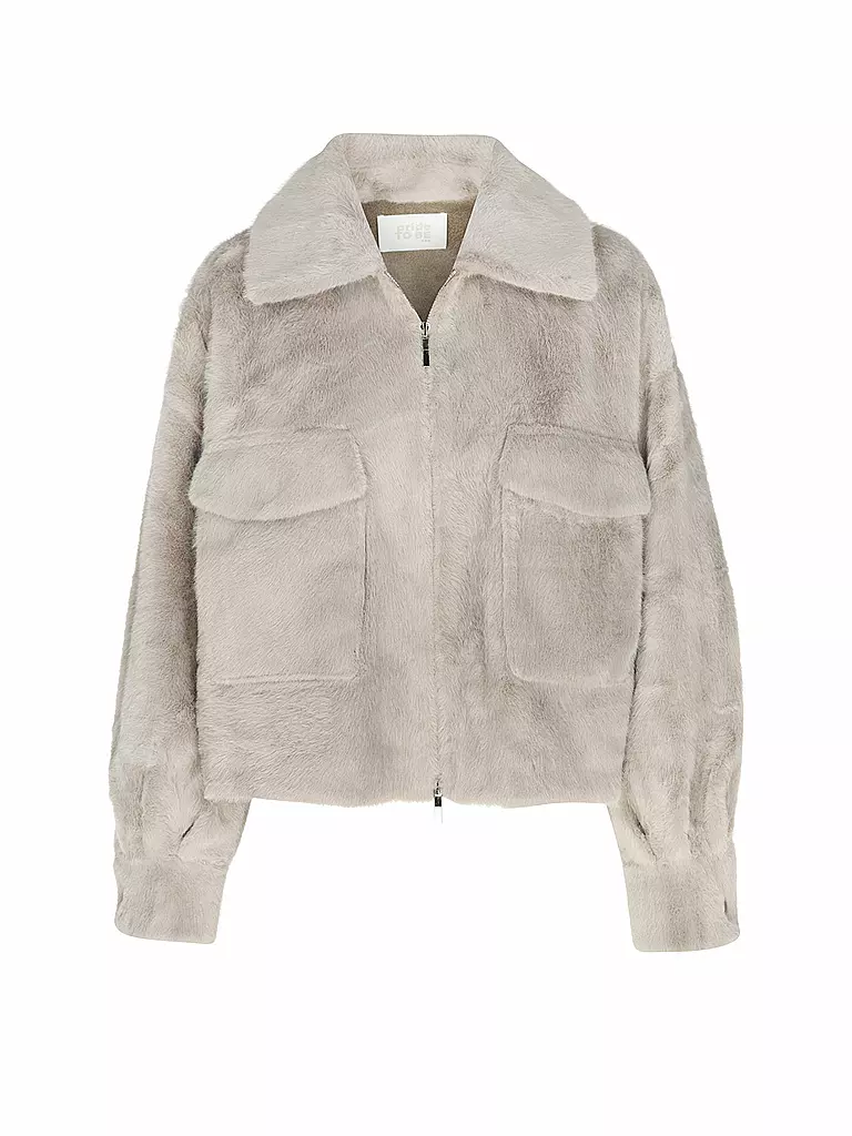 PRIDE TO BE | Jacke in Felloptik VANA | beige