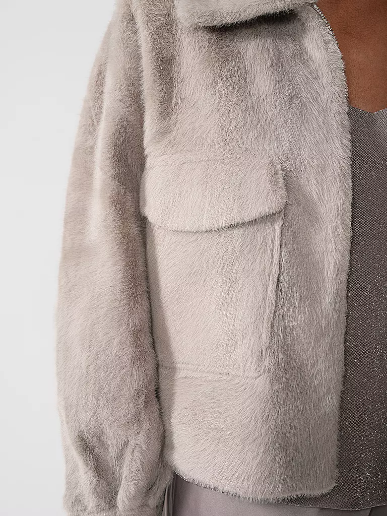 PRIDE TO BE | Jacke in Felloptik VANA | beige