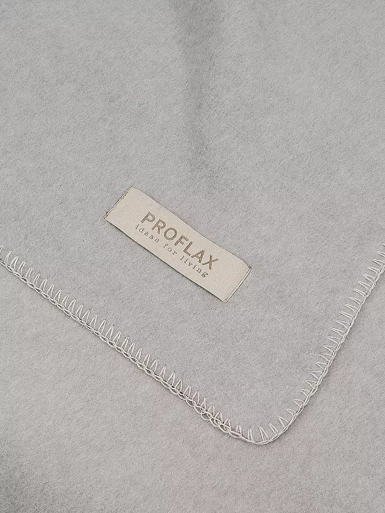 PROFLAX | Wohndecke - Plaid PROFLAX FLEECE 160x200cm Secret Stone | hellgrau