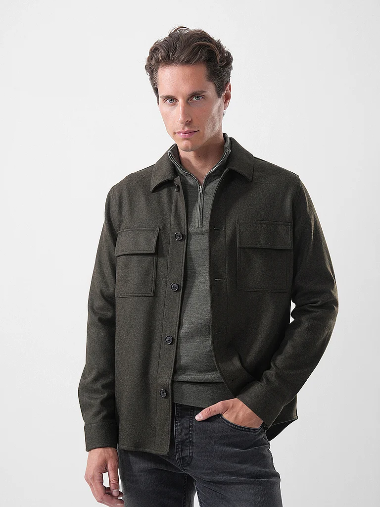 PROFUOMO Overshirt  olive | XL