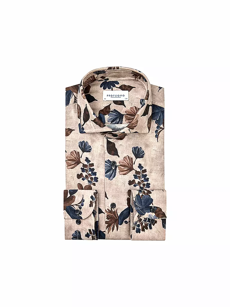 PROFUOMO | Hemd Slim Fit | beige