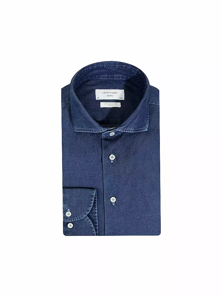 PROFUOMO | Jeanshemd Slim Fit | blau