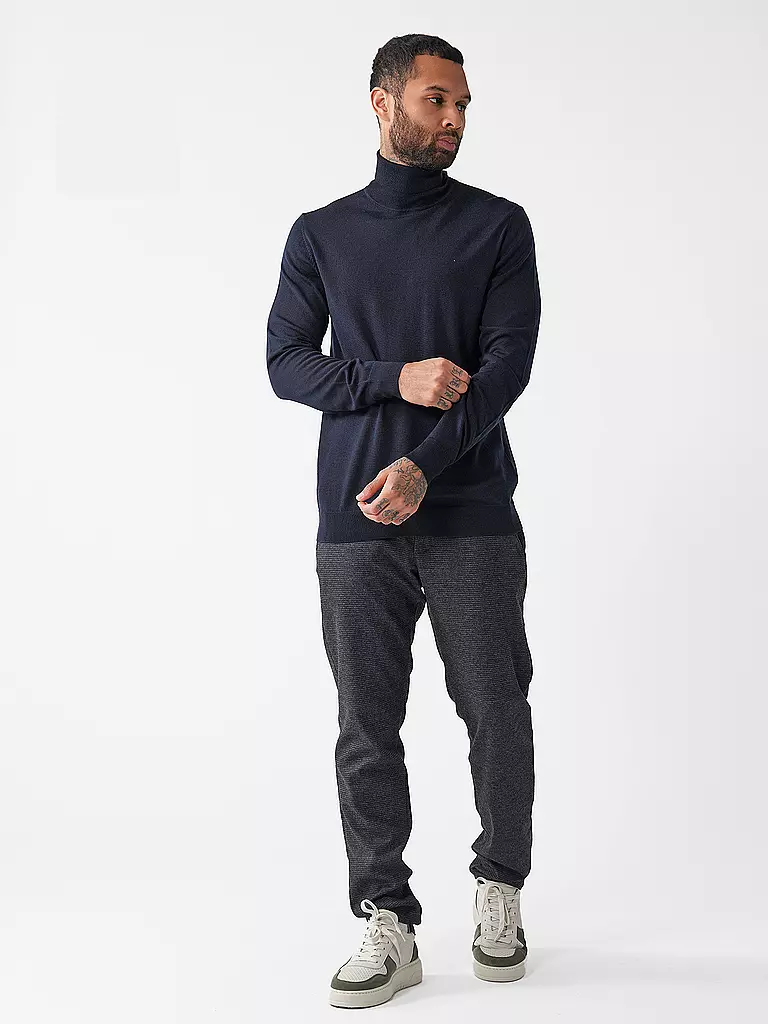 PROFUOMO | Rollkragenpullover  | dunkelblau
