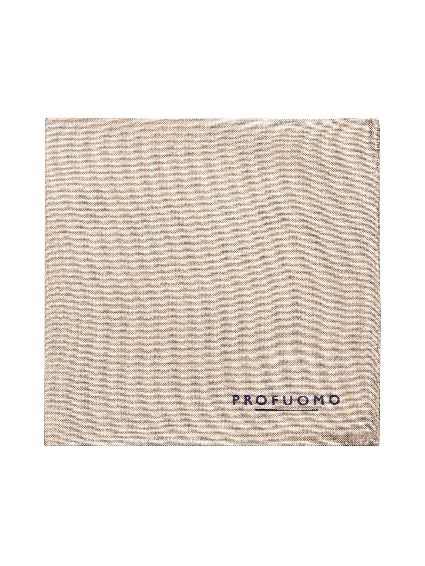PROFUOMO | Seiden Stecktuch  | camel