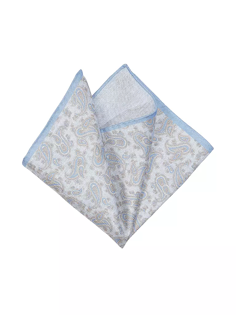 PROFUOMO | Seiden Stecktuch | blau