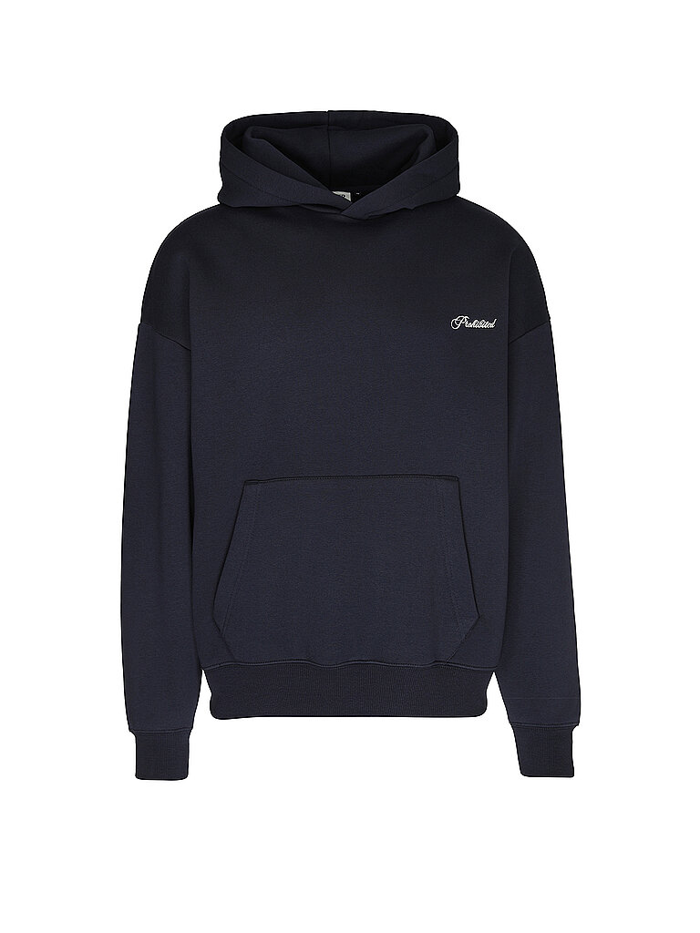 PROHIBITED Kapuzensweater - Hoodie dunkelblau | XL