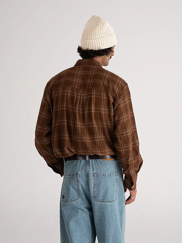 PROHIBITED | Flanellhemd Regular Fit TIMBERER | braun