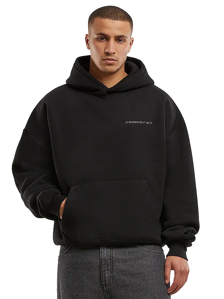 PROHIBITED | Kapuzensweater - Hoodie | schwarz