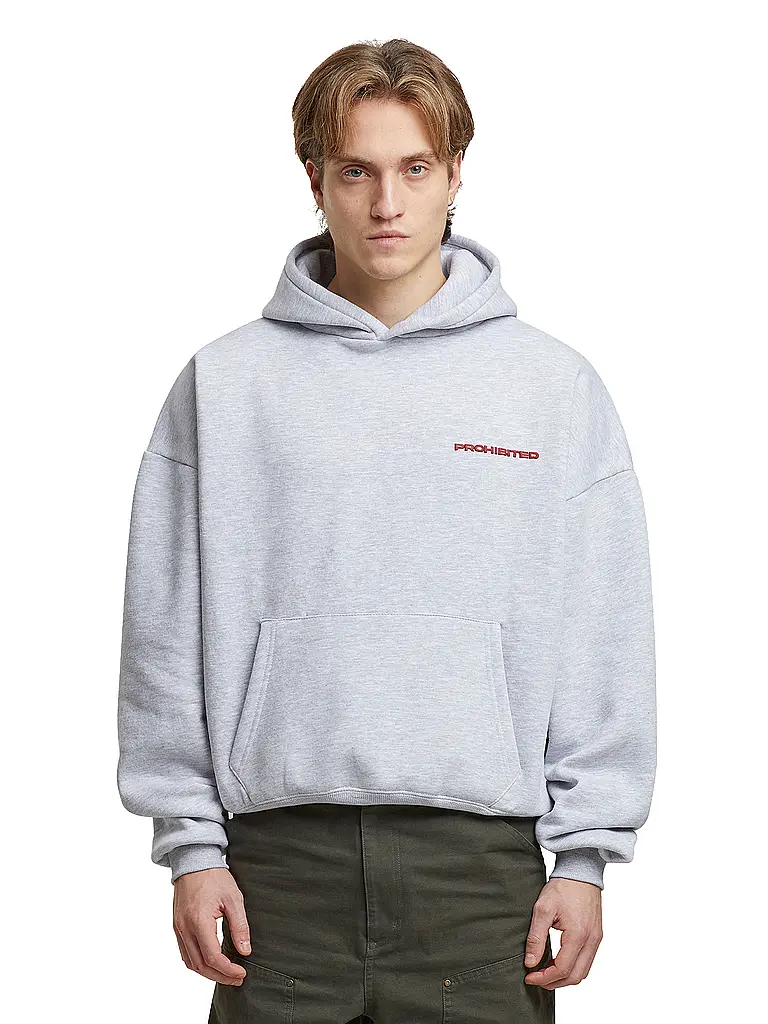 PROHIBITED | Kapuzensweater - Hoodie | hellgrau