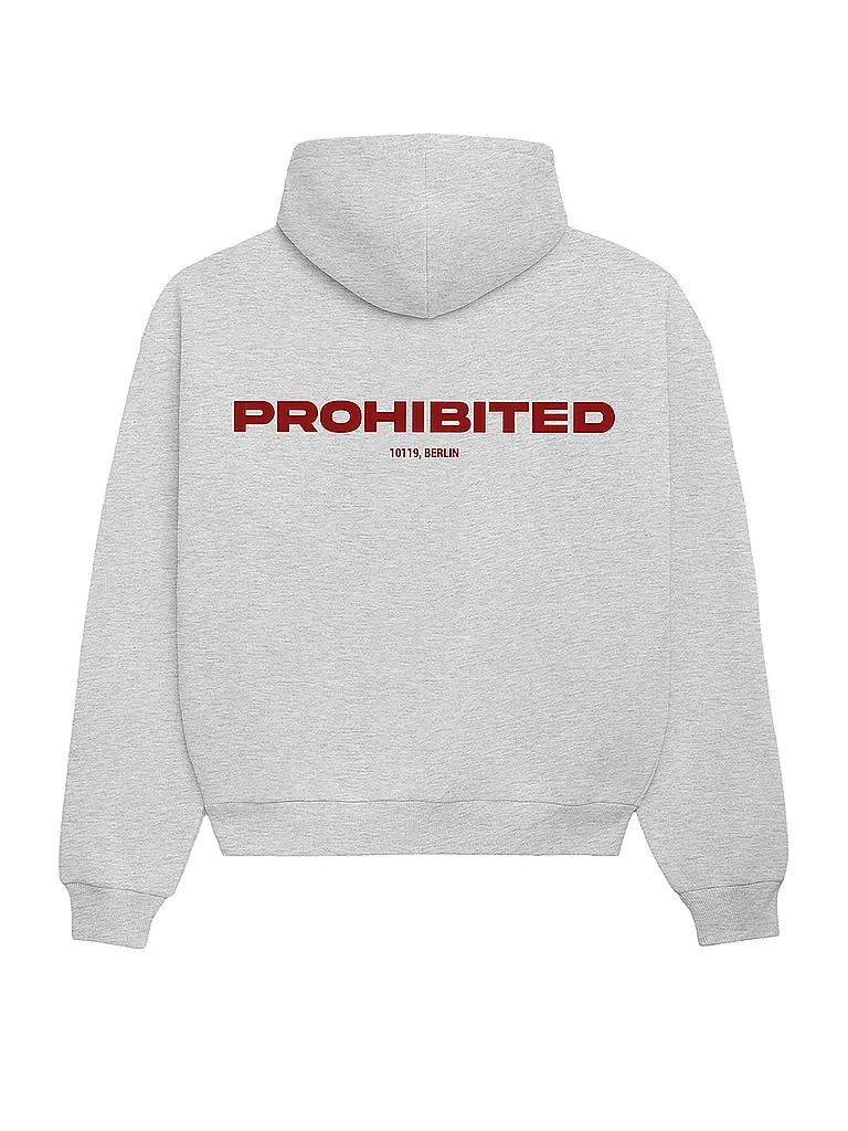 PROHIBITED | Kapuzensweater - Hoodie | hellgrau