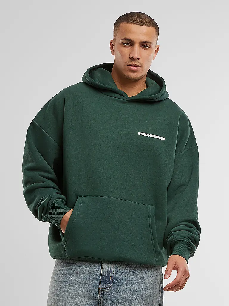 PROHIBITED | Kapuzensweater - Hoodie | dunkelgrün