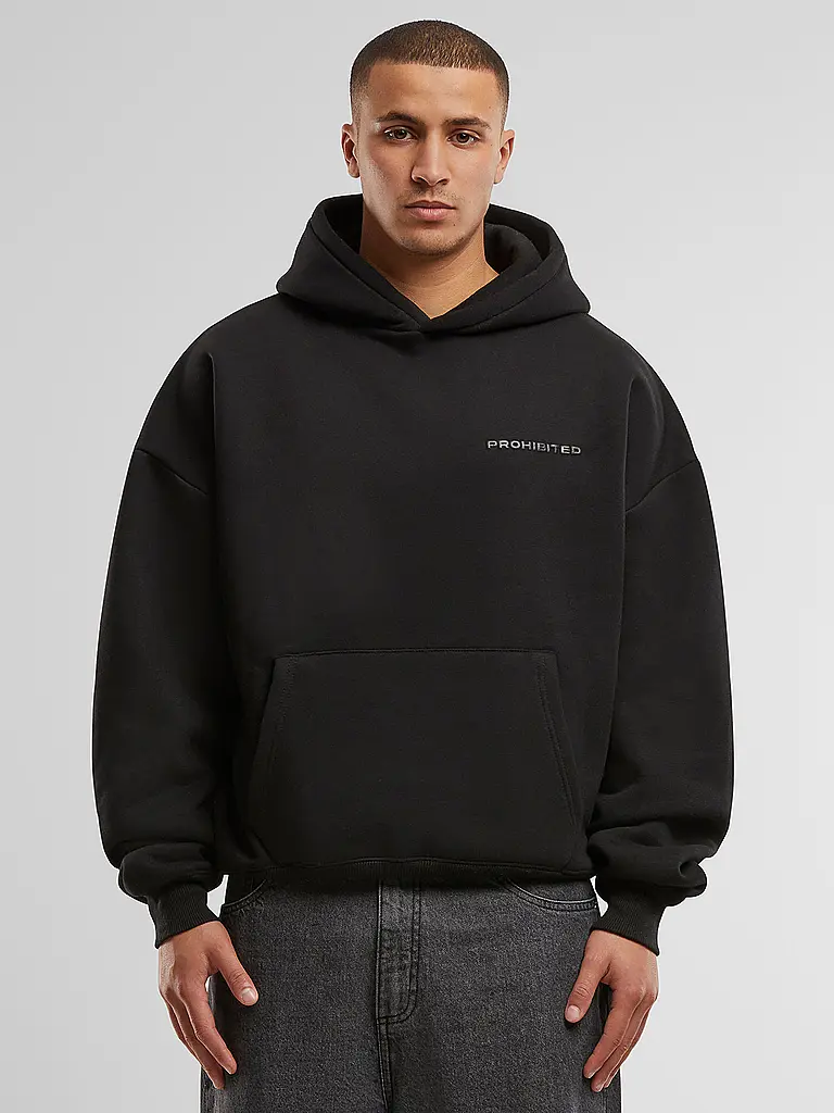 PROHIBITED | Kapuzensweater - Hoodie | schwarz