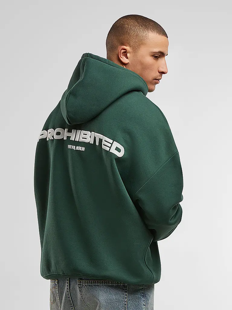 PROHIBITED | Kapuzensweater - Hoodie | dunkelgrün