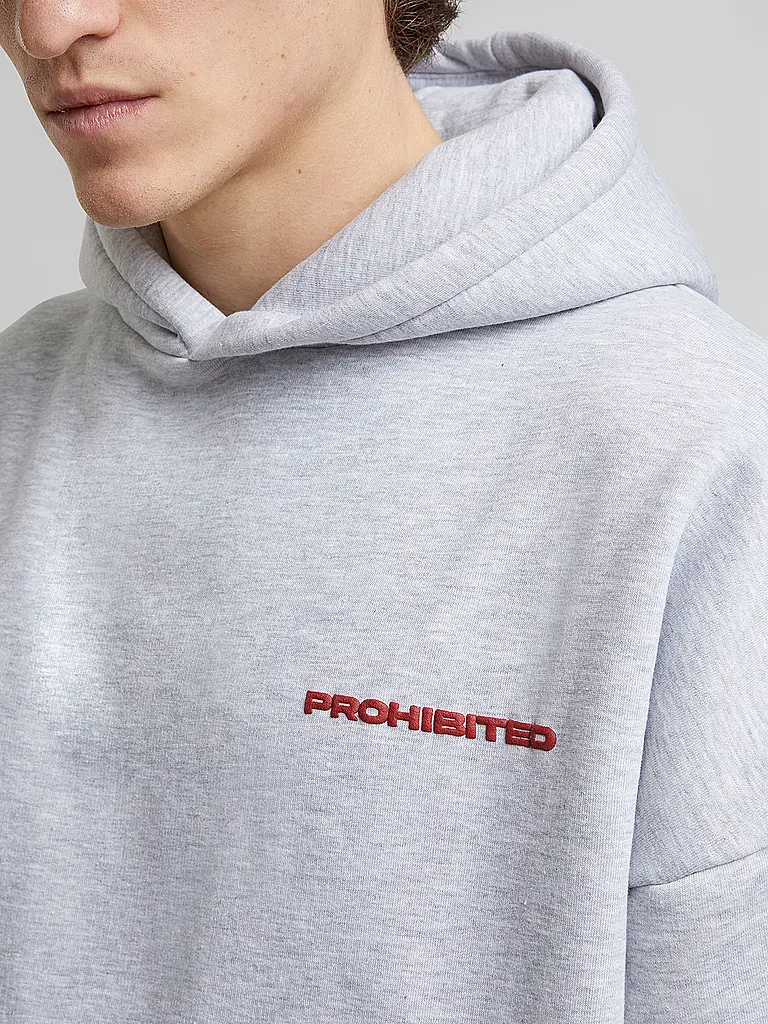 PROHIBITED | Kapuzensweater - Hoodie | hellgrau